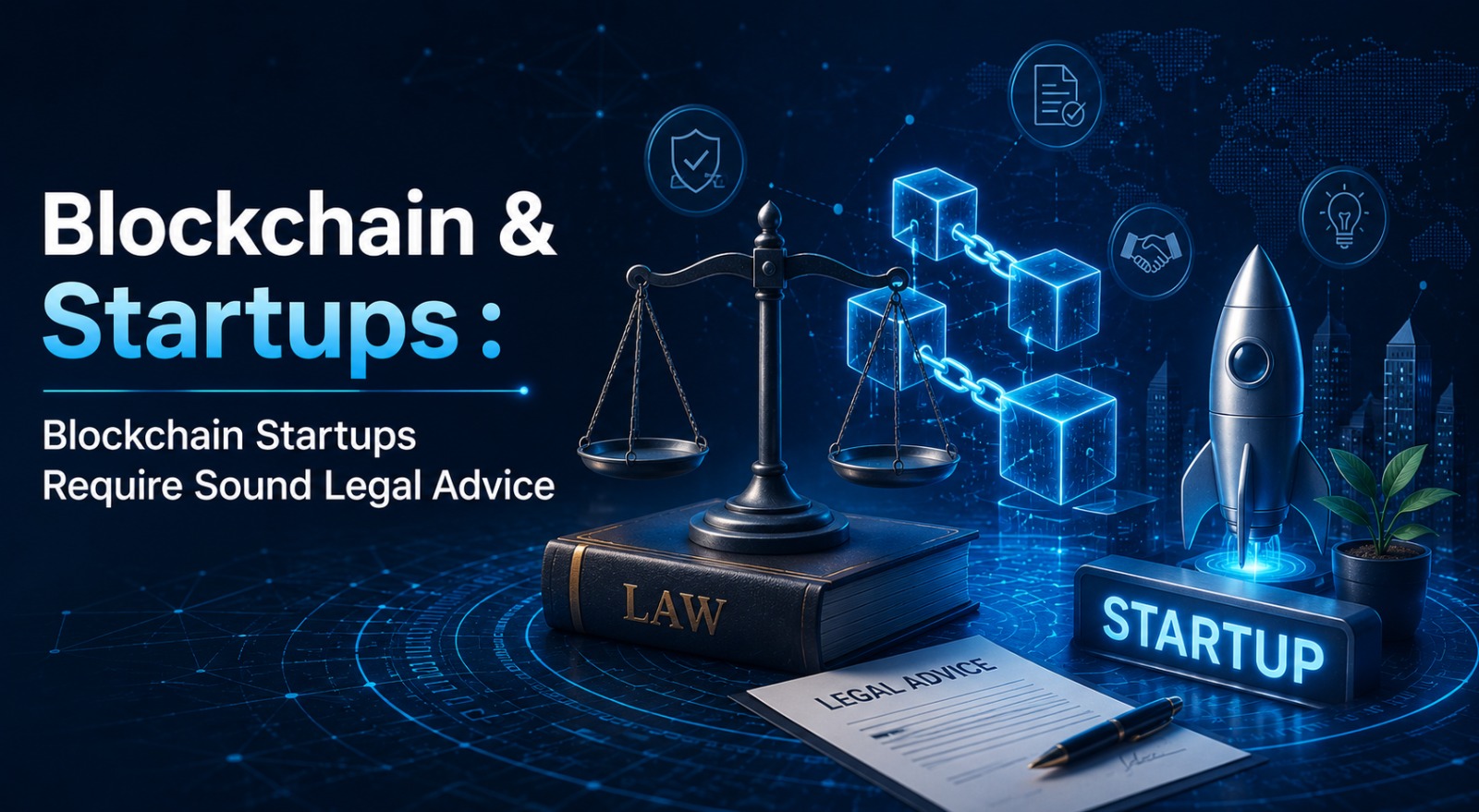 Blockchain technology concept