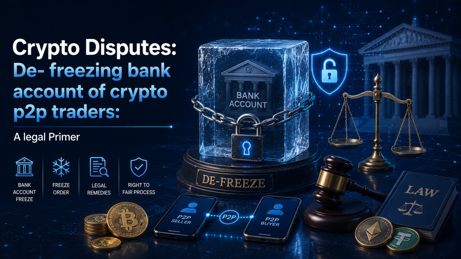 Crypto and legal disputes concept