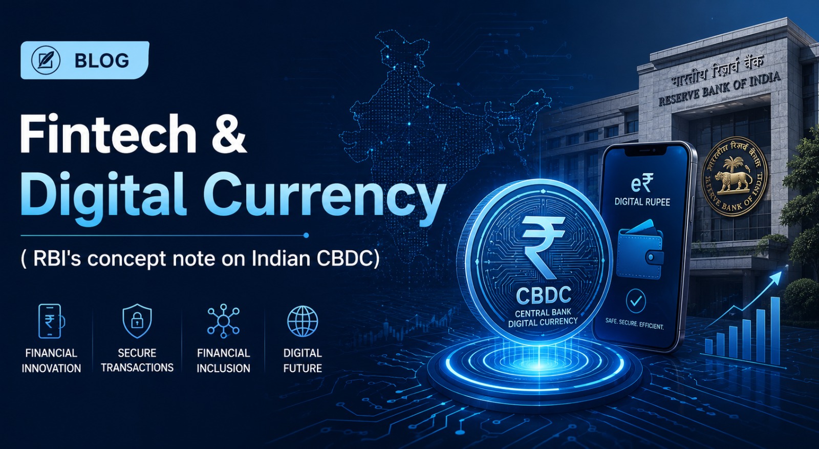 Digital currency concept illustration