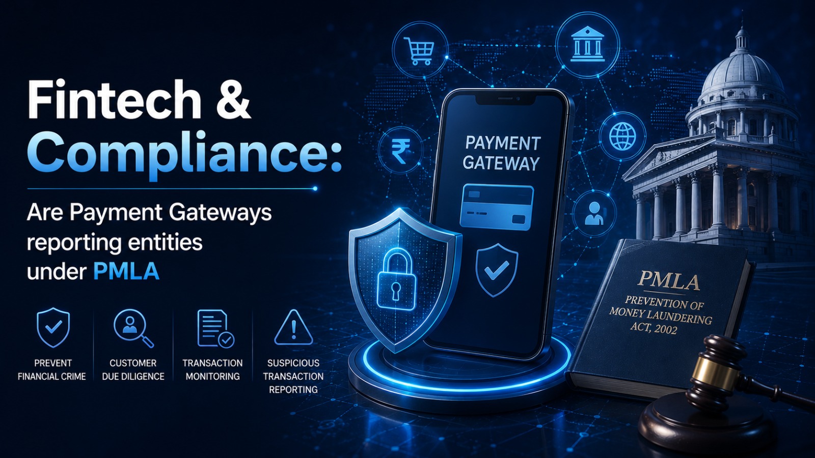 Fintech compliance and payment regulation concept